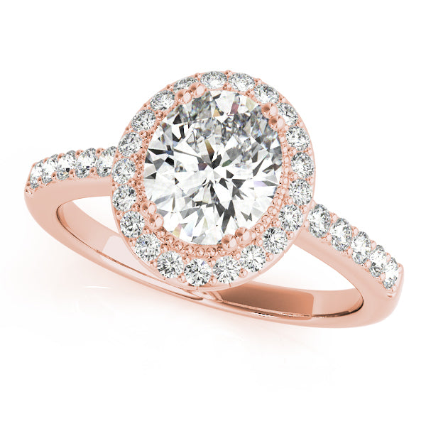 Eternal Color Rings Oval Diamond Engagement Ring — 9K/18K Gold & Platinum