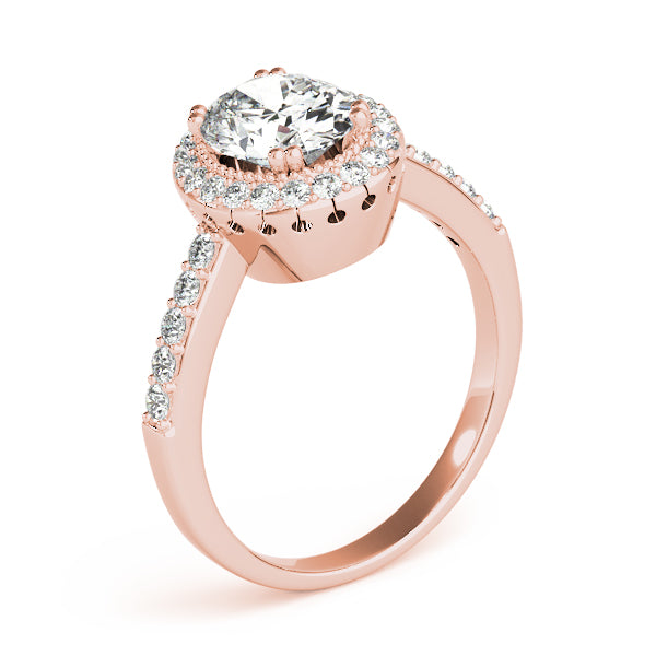 Eternal Color Rings Oval Diamond Engagement Ring — 9K/18K Gold & Platinum