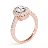 Eternal Color Rings Oval Diamond Engagement Ring — 9K/18K Gold & Platinum