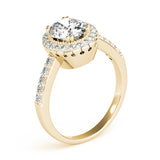 Eternal Color Rings Oval Diamond Engagement Ring — 9K/18K Gold & Platinum