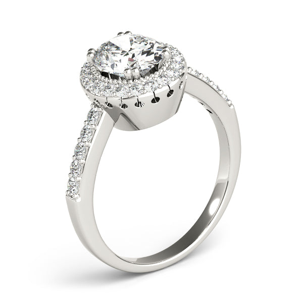 Eternal Color Rings Oval Diamond Engagement Ring — 9K/18K Gold & Platinum