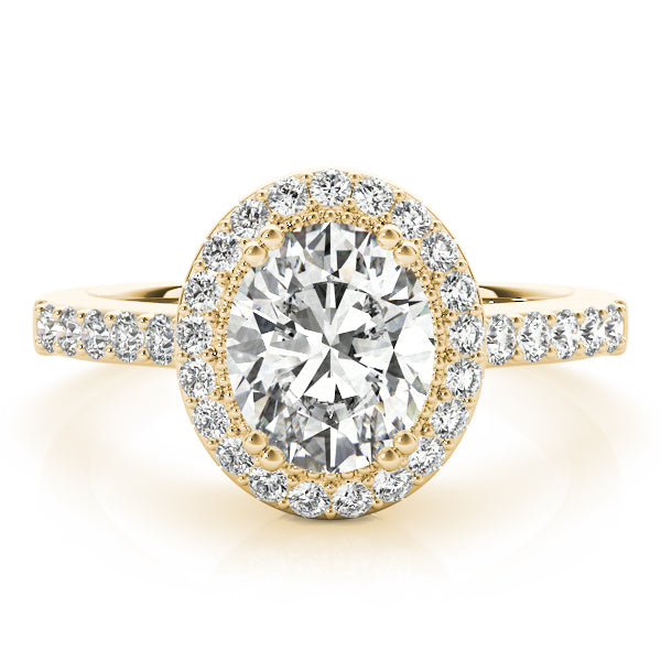 Eternal Color Rings Oval Diamond Engagement Ring — 9K/18K Gold & Platinum