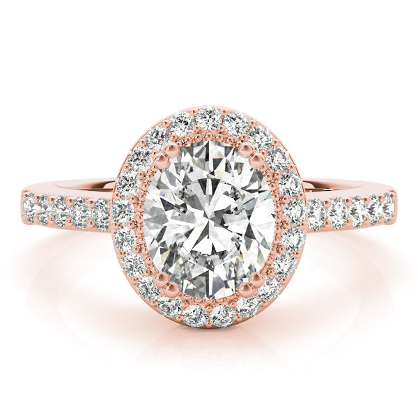 Eternal Color Rings Oval Diamond Engagement Ring — 9K/18K Gold & Platinum