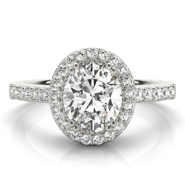 Eternal Color Rings Oval Diamond Engagement Ring — 9K/18K Gold & Platinum