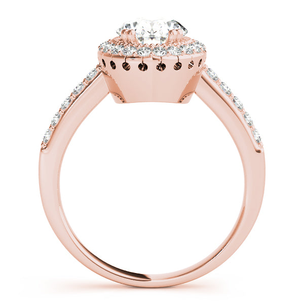 Eternal Color Rings Oval Diamond Engagement Ring — 9K/18K Gold & Platinum