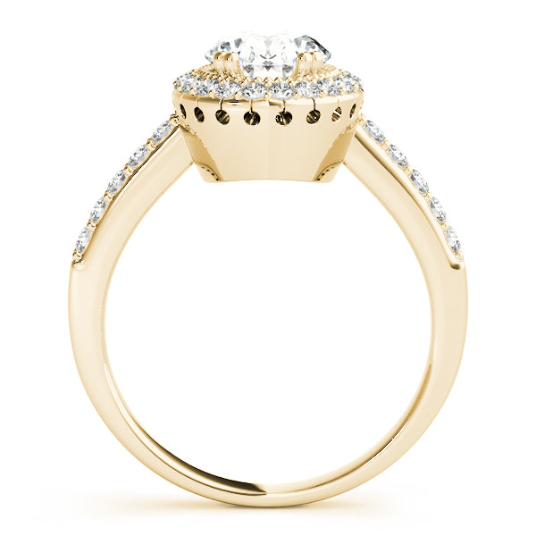 Eternal Color Rings Oval Diamond Engagement Ring — 9K/18K Gold & Platinum