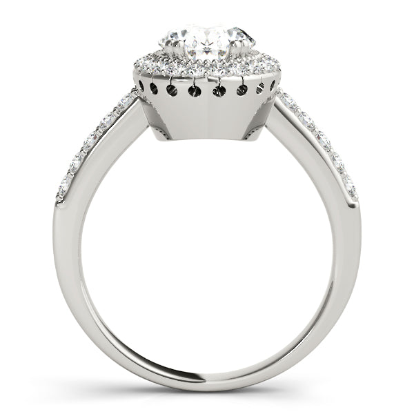 Eternal Color Rings Oval Diamond Engagement Ring — 9K/18K Gold & Platinum