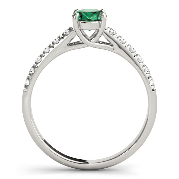 Radiant Trellis Oval Diamond Engagement Ring — 9K/18K Gold & Platinum