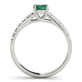 Radiant Trellis Oval Diamond Engagement Ring — 9K/18K Gold & Platinum