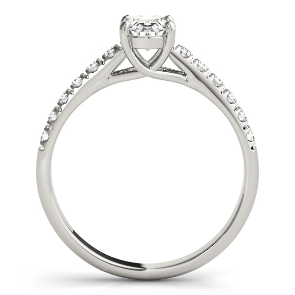 Radiant Trellis Oval Diamond Engagement Ring — 9K/18K Gold & Platinum