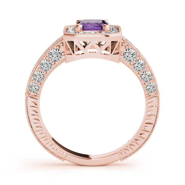Brilliant Color Rings Emerald Diamond Engagement Ring — 9K/18K Gold & Platinum