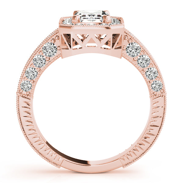 Brilliant Color Rings Emerald Diamond Engagement Ring — 9K/18K Gold & Platinum