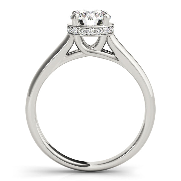Cherished Trellis Round Diamond Engagement Ring — 9K/18K Gold & Platinum