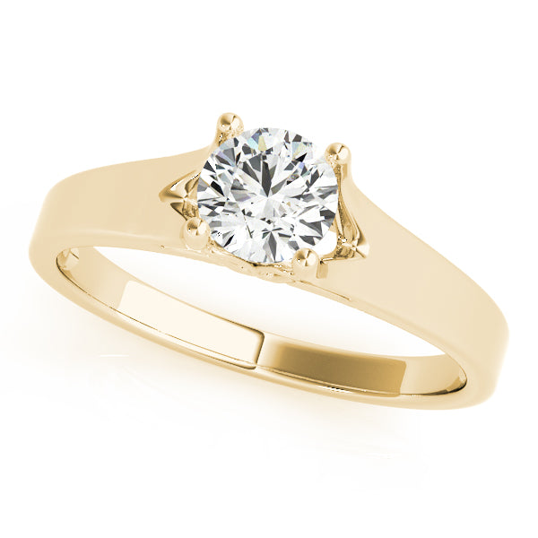 Round Cut Diamond Four-prong Engagement Ring