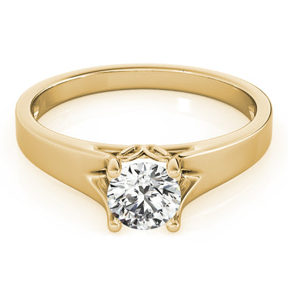 Round Cut Diamond Four-prong Engagement Ring