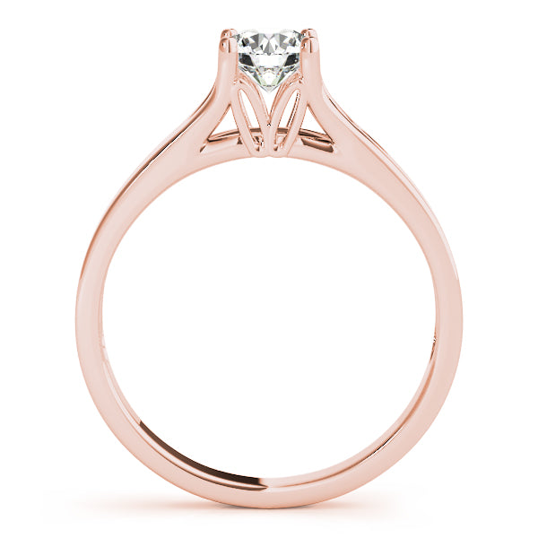 Round Cut Diamond Four-prong Engagement Ring