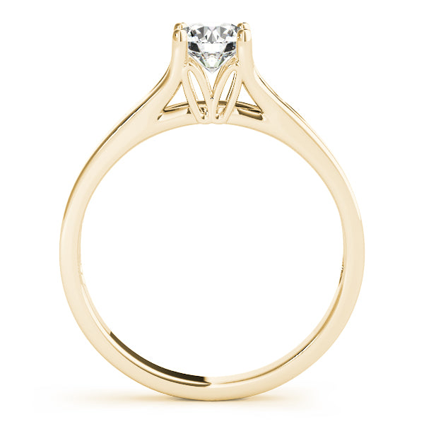 Round Cut Diamond Four-prong Engagement Ring