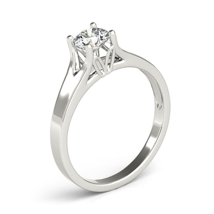 Round Cut Diamond Four-prong Engagement Ring