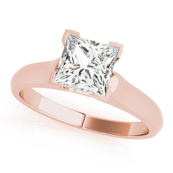 Timeless Solitaires Princess Diamond Engagement Ring — 9K/18K Gold & Platinum