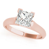 Timeless Solitaires Princess Diamond Engagement Ring — 9K/18K Gold & Platinum