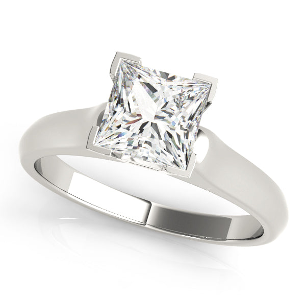 Timeless Solitaires Princess Diamond Engagement Ring — 9K/18K Gold & Platinum