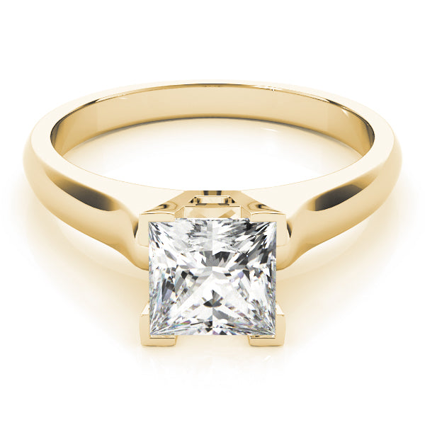 Timeless Solitaires Princess Diamond Engagement Ring — 9K/18K Gold & Platinum