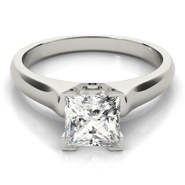 Timeless Solitaires Princess Diamond Engagement Ring — 9K/18K Gold & Platinum
