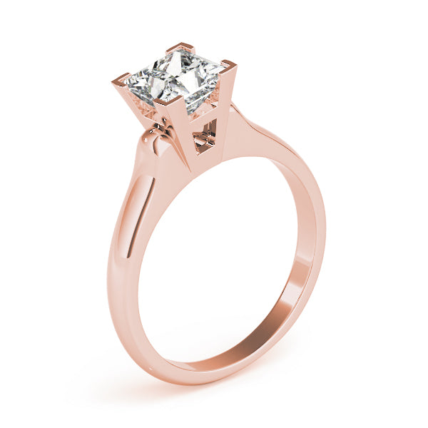 Timeless Solitaires Princess Diamond Engagement Ring — 9K/18K Gold & Platinum