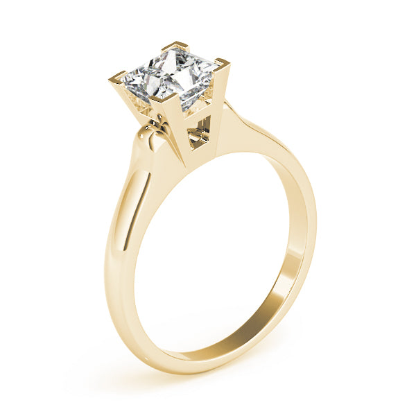 Timeless Solitaires Princess Diamond Engagement Ring — 9K/18K Gold & Platinum