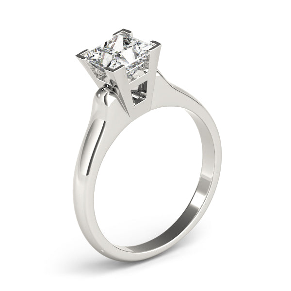 Timeless Solitaires Princess Diamond Engagement Ring — 9K/18K Gold & Platinum