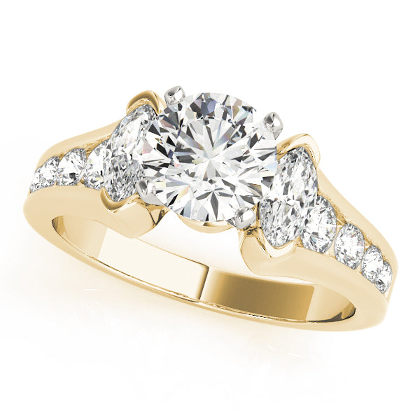 Iconic Fancy Shape Remounts Marquise Diamond Engagement Ring — 9K/18K Gold & Platinum