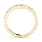 Prong Set Half Eternity Ring in Gold & Platinum