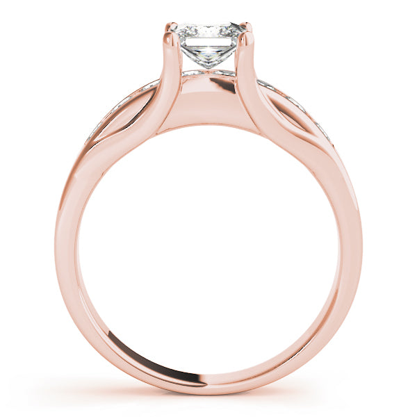 Bespoke Channel-Set Princess Diamond Engagement Ring — 9K/18K Gold & Platinum