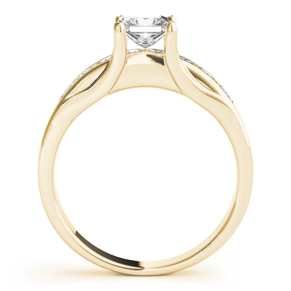 Bespoke Channel-Set Princess Diamond Engagement Ring — 9K/18K Gold & Platinum