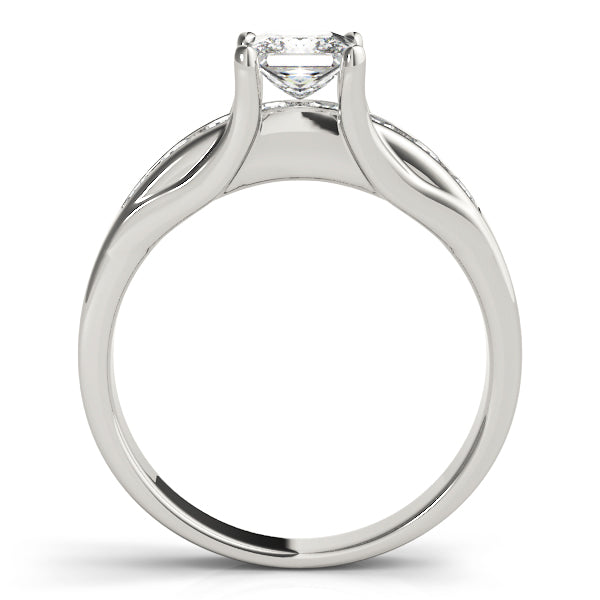 Bespoke Channel-Set Princess Diamond Engagement Ring — 9K/18K Gold & Platinum