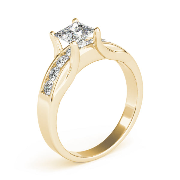 Bespoke Channel-Set Princess Diamond Engagement Ring — 9K/18K Gold & Platinum