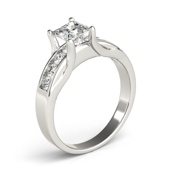 Bespoke Channel-Set Princess Diamond Engagement Ring — 9K/18K Gold & Platinum