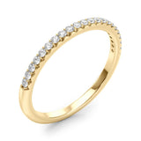 Straight Prong Set Half Eternity Ring in Gold & Platinum
