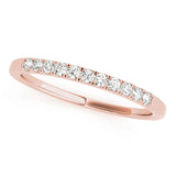 Prong Set Half Eternity Ring in Gold & Platinum