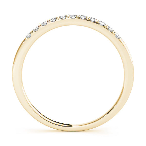 Prong Set Half Eternity Ring in Gold & Platinum