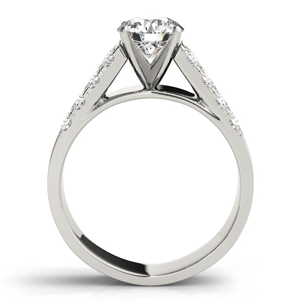 Majestic Multi-Row Round Diamond Engagement Ring — 9K/18K Gold & Platinum
