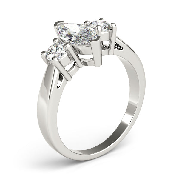 Couture Color Rings Marquise Diamond Engagement Ring — 9K/18K Gold & Platinum