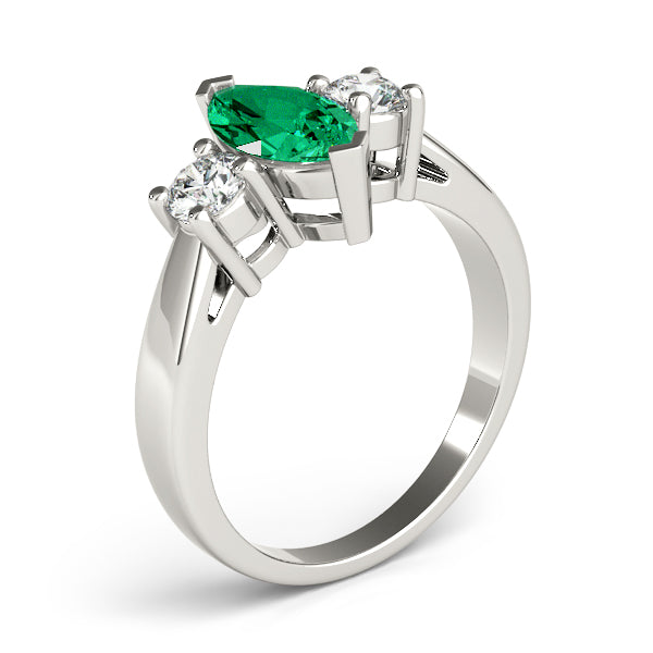 Couture Color Rings Marquise Diamond Engagement Ring — 9K/18K Gold & Platinum