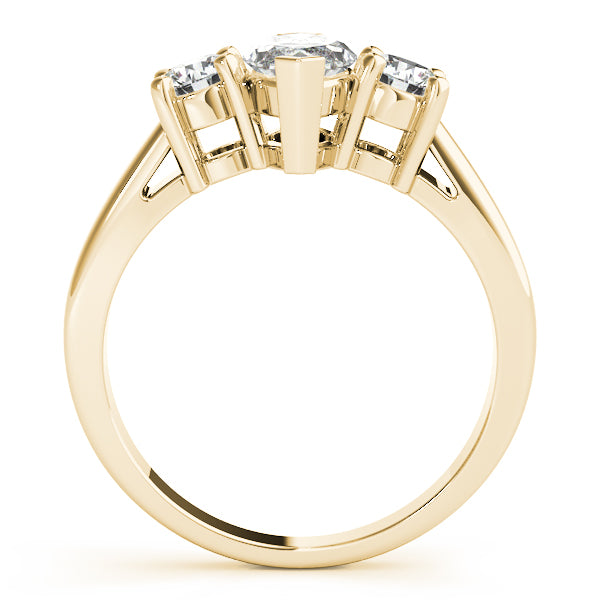 Couture Color Rings Marquise Diamond Engagement Ring — 9K/18K Gold & Platinum