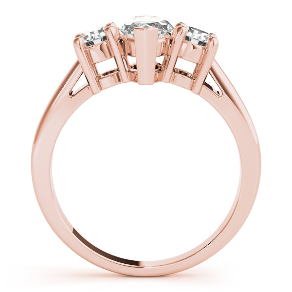 Couture Color Rings Marquise Diamond Engagement Ring — 9K/18K Gold & Platinum