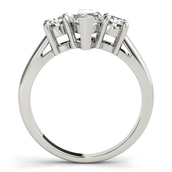 Couture Color Rings Marquise Diamond Engagement Ring — 9K/18K Gold & Platinum