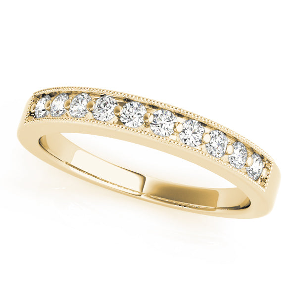 Channel Set Half Eternity Ring in Gold & Platinum