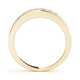 Channel Set Half Eternity Ring in Gold & Platinum