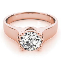 IGI Lab-Grown Round Cut Diamond 8-Prong  Engagement Ring Gift for Her.