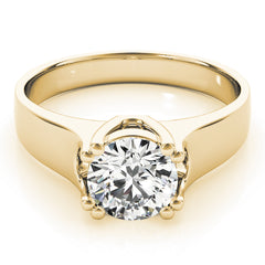 IGI Lab-Grown Round Cut Diamond 8-Prong  Engagement Ring Gift for Her.